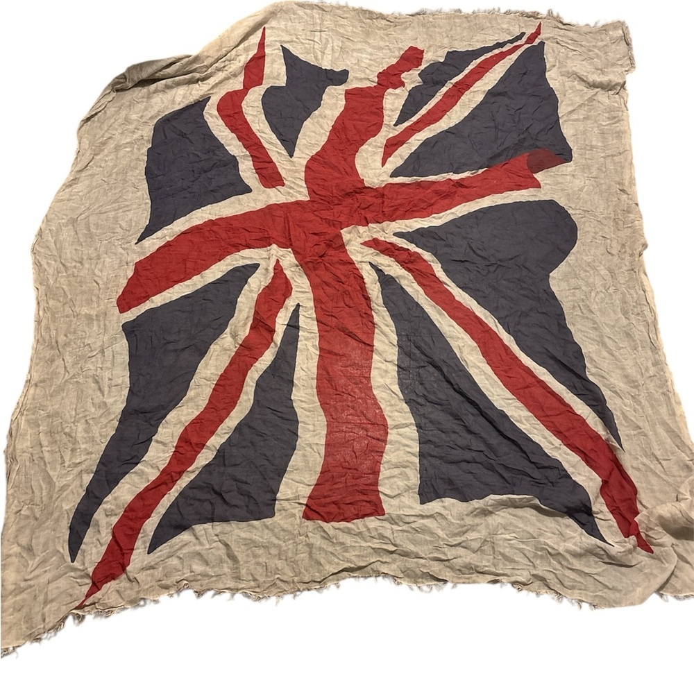 Italian Vintage Style Union Jack pattern cotton Scarf - Picture 11 of 11